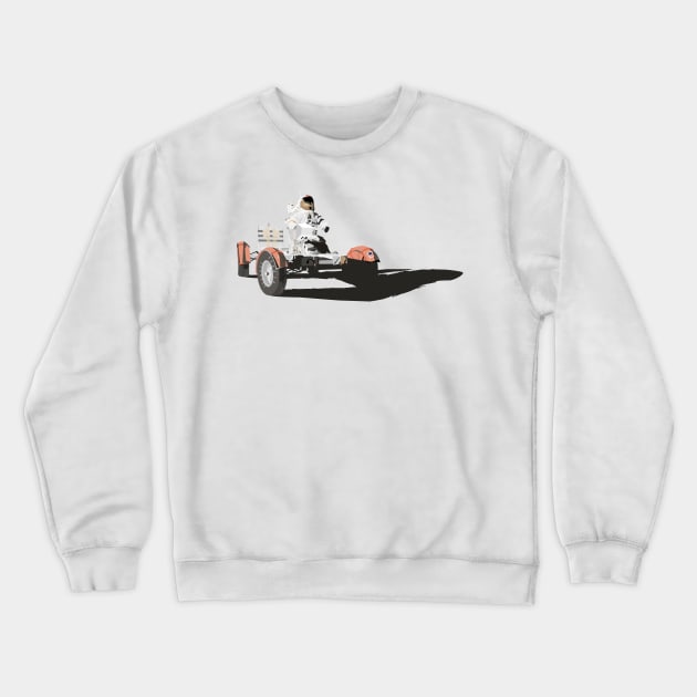 Astronaut Driving Moon Buggy Crewneck Sweatshirt by NorseTech